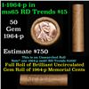 Image 1 : Shotgun Lincoln 1c roll, 1964-p 50 pcs Brandt Wrapper.