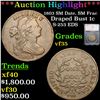 Image 1 : ***Auction Highlight*** 1803 Lg Date, Sm Frac Draped Bust Large Cent 1c Graded vf35 By SEGS (fc)