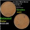 Image 1 : no date Large Cent 1c Mint Error Grades Select Unc