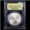 Image 2 : 2012-p Star Spangled Banner Modern Commem Dollar $1 Graded ms70, Perfection BY USCG
