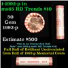 Image 1 : Shotgun Lincoln 1c roll, 1992-p 50 pcs Dunbar Wrapper.