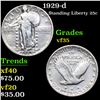 Image 1 : 1929-d Standing Liberty Quarter 25c Grades vf++