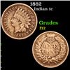 Image 1 : 1862 Indian Cent 1c Grades f, fine
