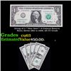 Image 1 : Group of 5 **Star Note** $1 Federal Reserve Notes, Series 1963 to 2009, All CU Grade Grades Select C