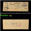 Image 1 : 1907 Acworth, GA The Lemon Banking Co. Check For $93.05 Grades NG