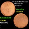 Image 1 : No Date Lincoln Cent Mint Error 1c Grades Select Unc RB