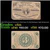 Image 1 : 1865 US Fractional Currency 3c Third Issue Fr-1226 Washingon Light Background Grades vf+