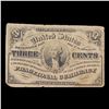 Image 2 : 1865 US Fractional Currency 3c Third Issue Fr-1226 Washingon Light Background Grades vf+