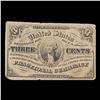 Image 2 : 1865 US Fractional Currency 3c Third Issue Fr-1226 Washingon Light Background Grades vf+