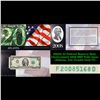 Image 1 : 2003A $2 Federal Reserve Note, Uncirculated 2008 BEP Folio Issue (Atlanta, GA) Grades Gem CU