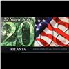 Image 2 : 2003A $2 Federal Reserve Note, Uncirculated 2008 BEP Folio Issue (Atlanta, GA) Grades Gem CU