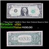 Image 1 : **Star Note** 1963B $1 'Barr Note' Federal Reserve Note Grades vf+