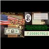 Image 1 : 2003A $2 Federal Reserve Note, Uncirculated 2009 BEP Folio Issue (Atlanta, GA) Grades Gem CU