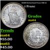 Image 1 : 1958B Switzerland Franc KM-24 Grades Choice Unc