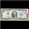 Image 2 : 1976 $2 Federal Reserve Note 1st Day of Issue, with Stamp (Philadelphia, PA) Grades Gem CU