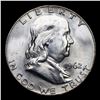 Image 2 : 1962-d Franklin Half Dollar 50c Grades Choice Unc FBL