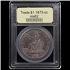 Image 4 : ***Auction Highlight*** 1873-cc Trade Dollar $1 Graded Select Unc By USCG (fc)