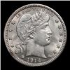 Image 2 : 1914-p Barber Quarter 25c Grades Choice Unc