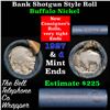 Image 1 : Buffalo Nickel Shotgun Roll in Old Bank Style 'Bell Telephone'  Wrapper 1927 & D Mint Ends.