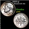 Image 1 : Proof 1955-p Roosevelt Dime 10c Grades GEM Proof
