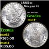 Image 1 : 1885-o Morgan Dollar $1 Grades Choice+ Unc