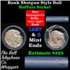 Image 1 : Buffalo Nickel Shotgun Roll in Old Bank Style 'Bell Telephone'  Wrapper 1927 & D Mint Ends.