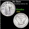 Image 1 : No Date Standing Liberty Quarter 25c Grades vf+