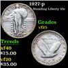 Image 1 : 1927-p Standing Liberty Quarter 25c Grades vf+