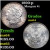 Image 1 : 1890-p Morgan Dollar $1 Grades Choice Unc