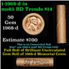 Image 1 : Shotgun Lincoln 1c roll, 1968-d 50 pcs Brandt Wrapper.