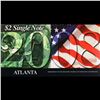 Image 2 : 2003A $2 Federal Reserve Note, Uncirculated 2008 BEP Folio Issue (Atlanta, GA) Grades Gem CU