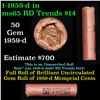 Image 1 : Lincoln 1c roll, 1959-d 50 pcs Wrapper.
