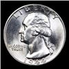 Image 2 : 1944-d Washington Quarter 25c Grades GEM+ Unc