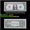 Image 1 : Group of 5 **Star Note** $1 Federal Reserve Notes, Series 1963 to 2009, XF to CU Grade Grades Choice