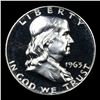 Image 2 : Proof 1963 Franklin Half Dollar 50c Grades GEM+ Proof Cameo