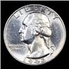 Image 2 : 1943-p Washington Quarter 25c Grades GEM Unc