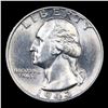 Image 2 : 1943-p Washington Quarter 25c Grades GEM+ Unc