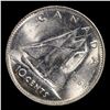 Image 3 : 1968 Canada Dime 10c Queen Elizabeth II KM-72 Grades Select Unc