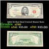 1963 $5 Red Seal United States Note Grades xf