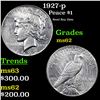 Image 1 : 1927-p Peace Dollar $1 Grades Select Unc
