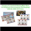 Image 1 : Group of 2 United States Mint Set in Original Government Packaging! From 1994-1995 with 20 Coins Ins