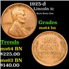 Image 1 : 1925-d Lincoln Cent 1c Grades Choice Unc BN