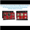 Image 1 : Group of 2 United States Mint Proof Sets 1974-75 12 coins