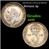 Image 1 : 1919 Britain 3 Pence 3p KM-813 Grades Select AU