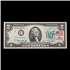 Image 2 : 1976 $2 Federal Reserve Note 1st Day of Issue, with Stamp Grades Gem CU
