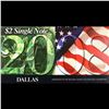 Image 2 : 2003A $2 Federal Reserve Note, Uncirculated 2008 BEP Folio Issue (Dallas, TX) Grades Gem CU