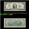 Image 1 : 1976 $2 Green Seal Federal Reserve Note (Philadelphia, PA) Grades Select CU