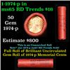 Image 1 : Lincoln 1c roll, 1974-p 50 pcs Brandt Wrapper.