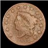 Image 2 : 1832 Large Letters Coronet Head Large Cent 1c Grades vf+