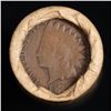 Image 3 : Mixed small cents 1c orig shotgun roll, 1916-d Wheat Cent, 1897 Indian Cent other end, Brinks Wrappe